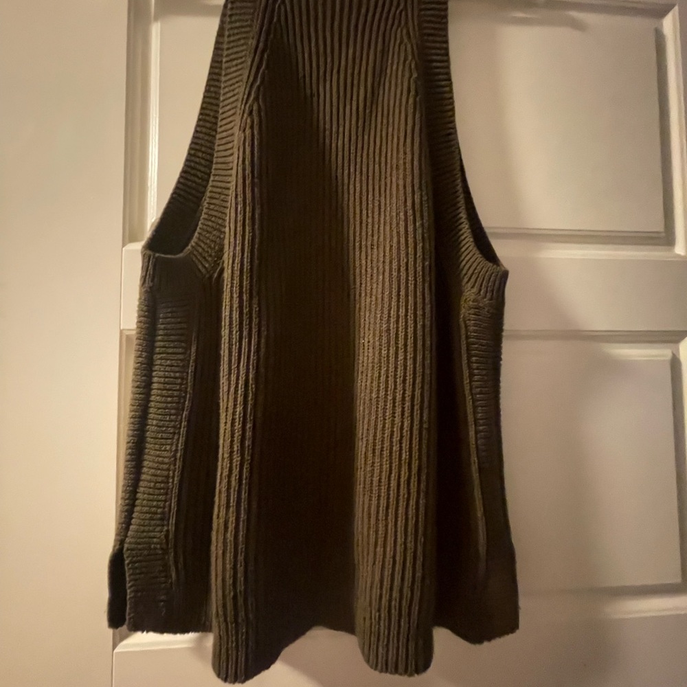 Madewell tank woven size XL olive green great condition worn few times
